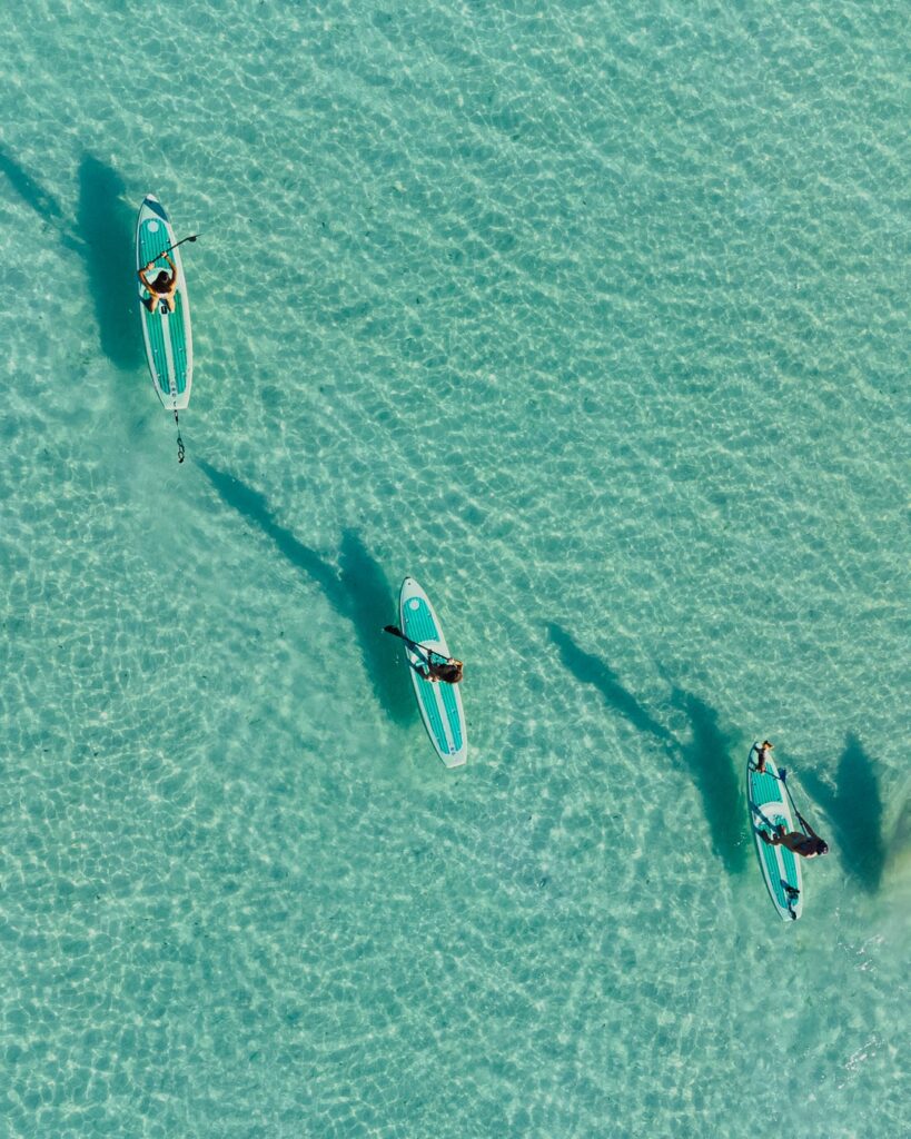 Tour en paddle board al atardecer